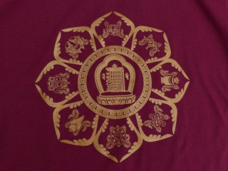 TSrt40 T-Shirt Mandala Signes Auspicieux Kalachakra