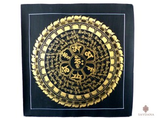 PNT10 Thangka (Peinture Tibétaine) Mandala Om
