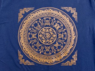 TSrt70 T-Shirt Mantra Mandala Signes Auspicieux